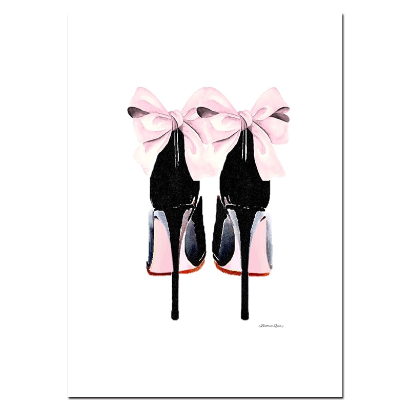 Fashion Wall Art Perfume Lips Wall Art - Little Eudora
