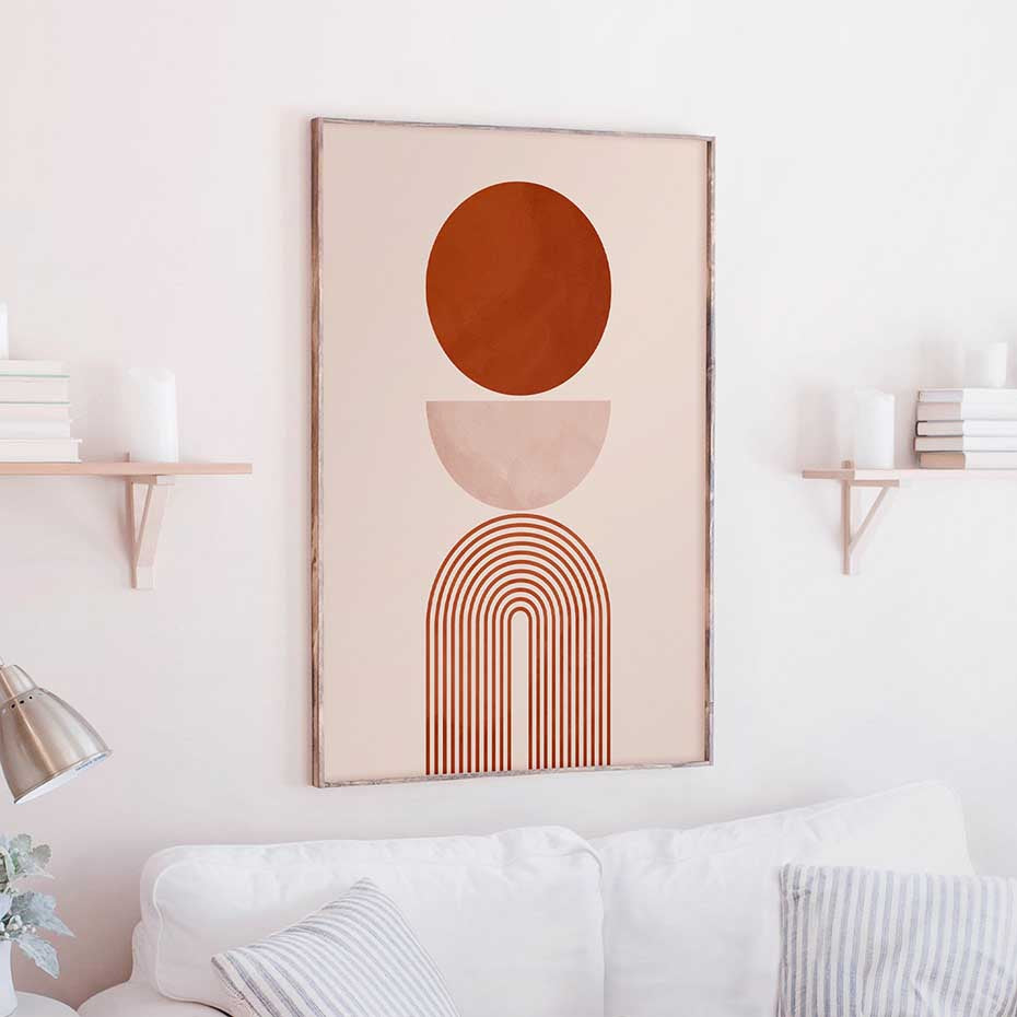 Beige Geometric Wall Art - Little Eudora