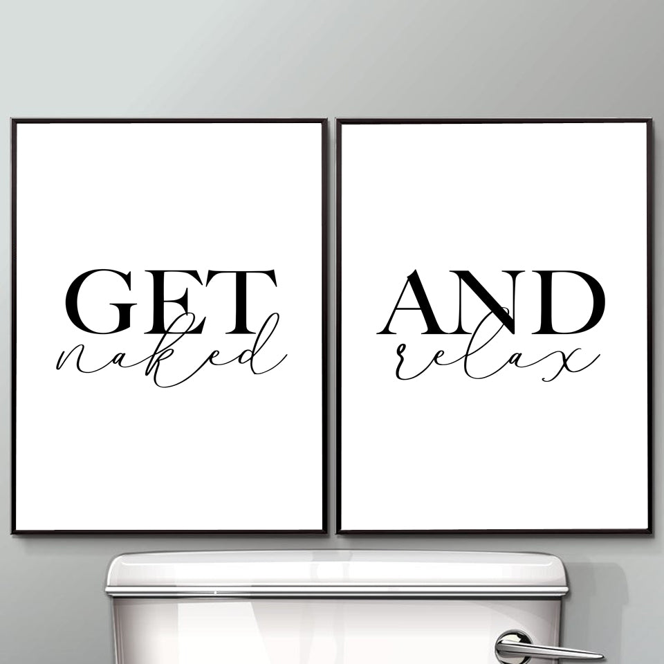 Get Naked and Relax Wall Art - Little Eudora