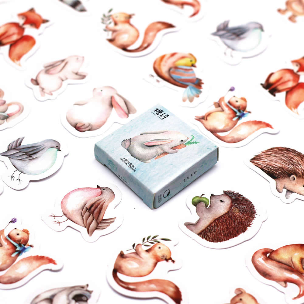 Paint Stationery Sticker Totem Memo Stickers 46pcs/box
