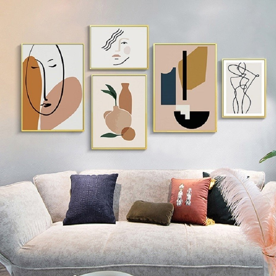 Scandinavia Nordic Geometric Abstract - Little Eudora