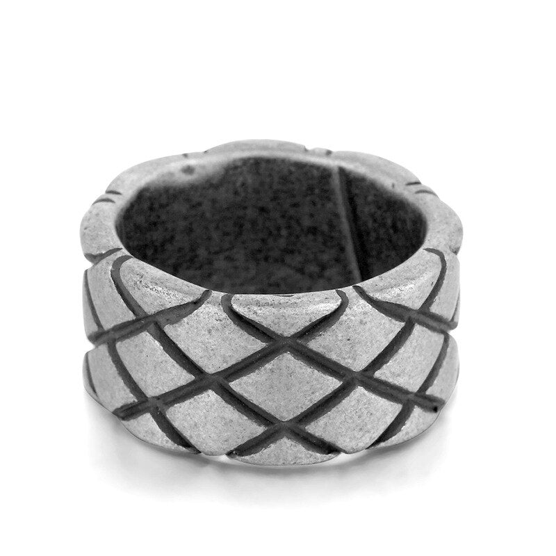 Stainless Steel Viking triangle love Ring vintage Hammer retro punk jewelry finger man engagement ring Boyfriend Gift OSR067