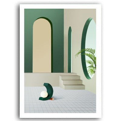 Abstract Still Life Scandinavia Geometric Wall Art - Little Eudora