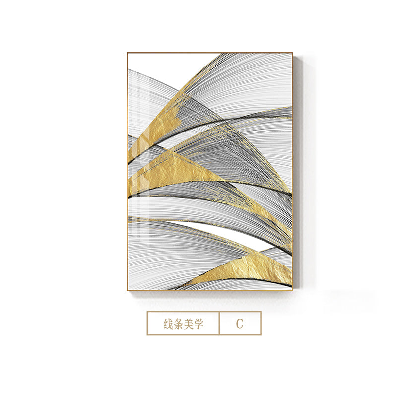 Abstract Golden Colour Wall Art - Little Eudora