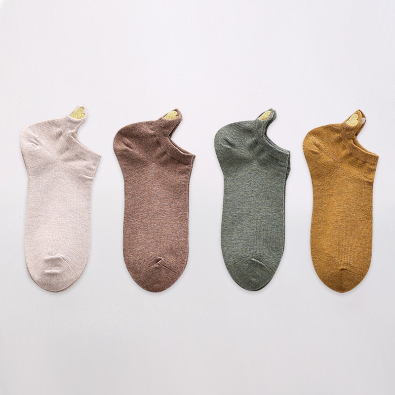 Fashion Ankle Socks - 4 Pairs - Little Eudora