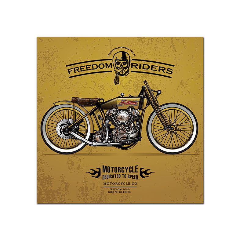 Vintage Poster Classic Motorcycle - Little Eudora