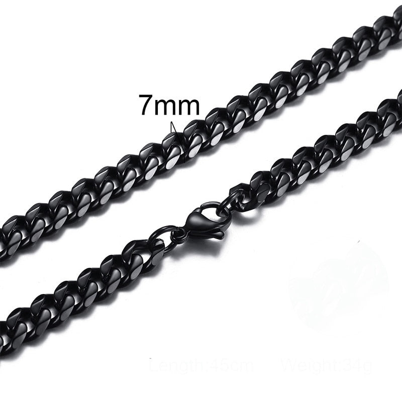 Elegant Mens Stainless Steel Necklace