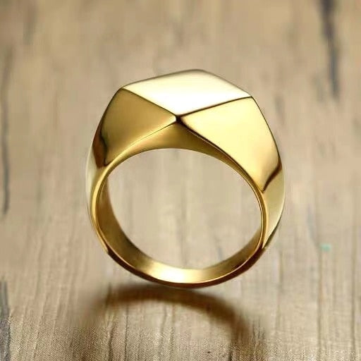 Stainless Steel Viking triangle love Ring vintage Hammer retro punk jewelry finger man engagement ring Boyfriend Gift OSR067