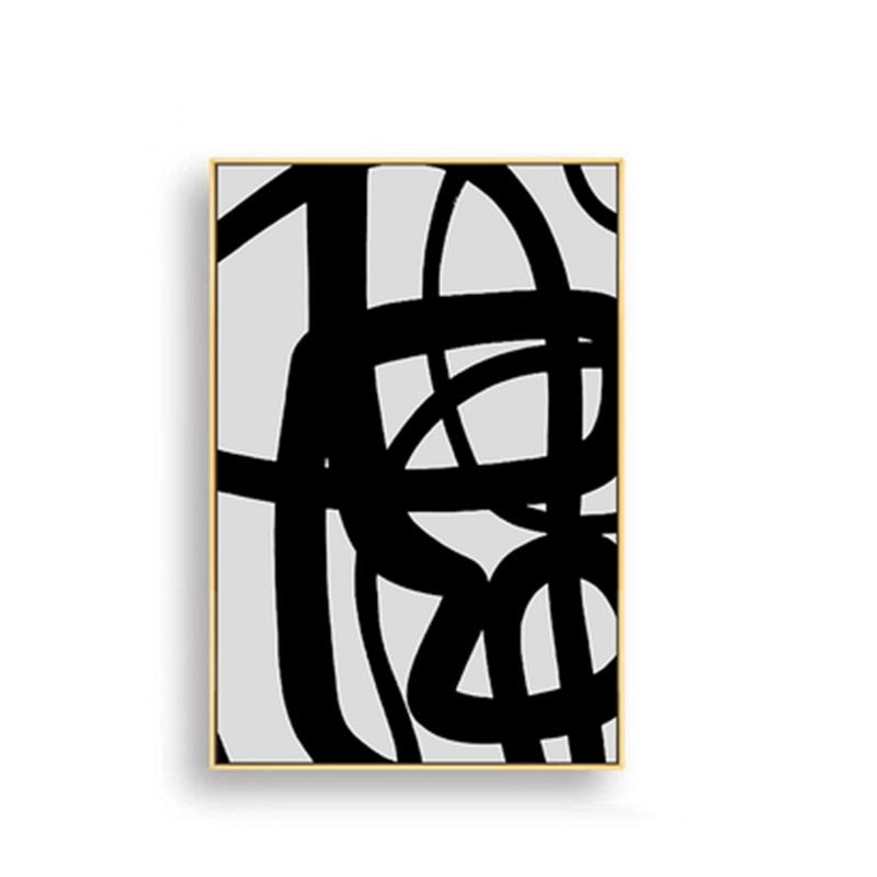 Abstract Geometric Canvas Wall Art - Little Eudora
