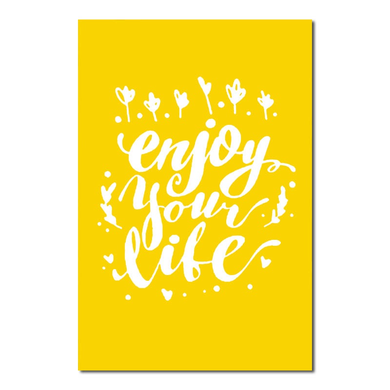 Yellow Theme Modern Nutrition Breakfast Wall Art - Little Eudora