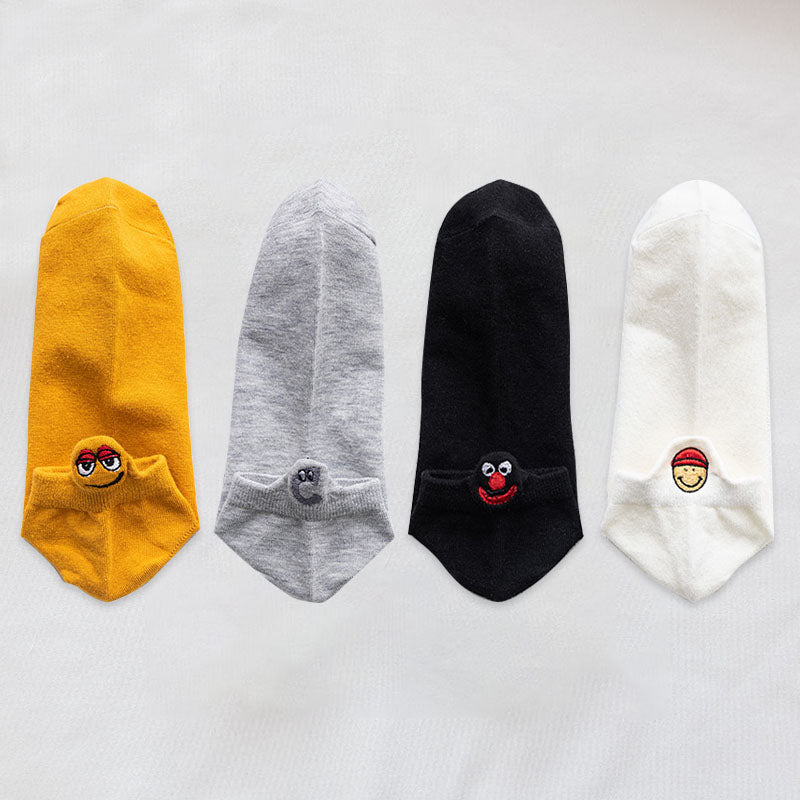 Fashion Ankle Socks - 4 Pairs - Little Eudora