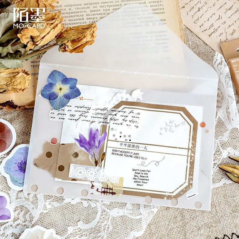 45pcs/box Flower Totem Memo Stickers Pack DIY Posted It Kawaii Planner Scrapbooking Stickers Stationery School Supplies Escolar