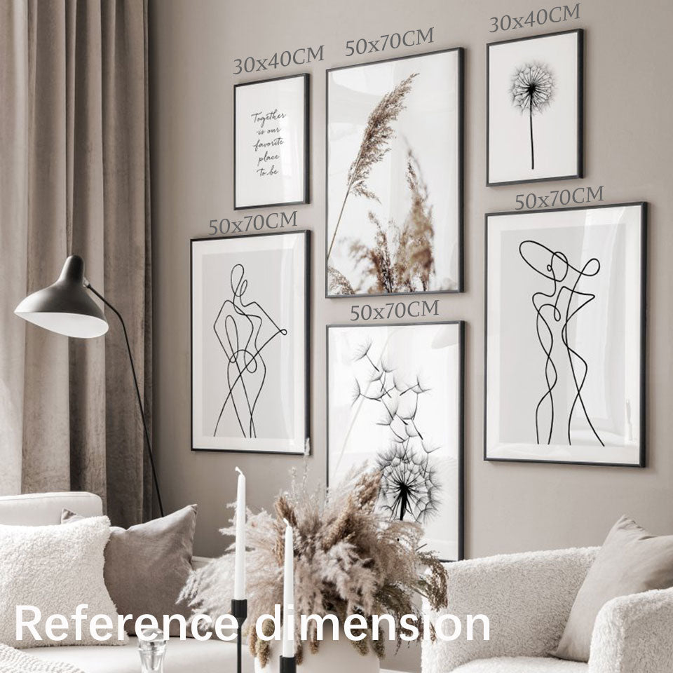 Line Art Figure Wall Art - Little Eudora