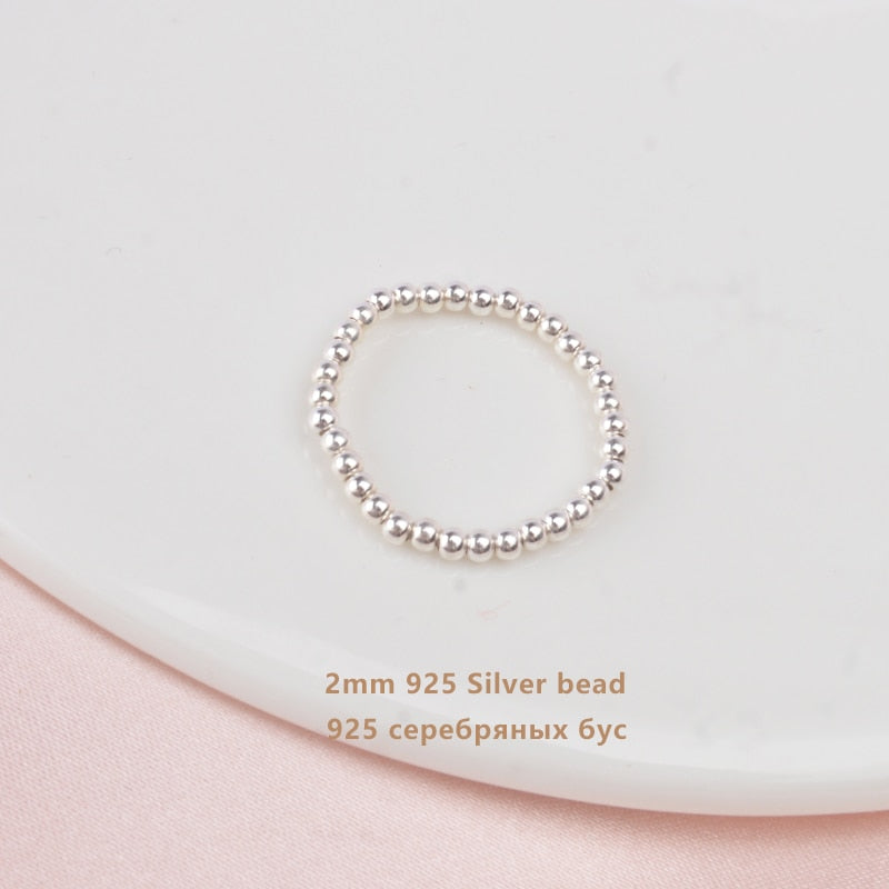 3-4mm Mini Small Natural Freshwater Pearl Rings for Women Real 925 Sterling Silver Jewelry