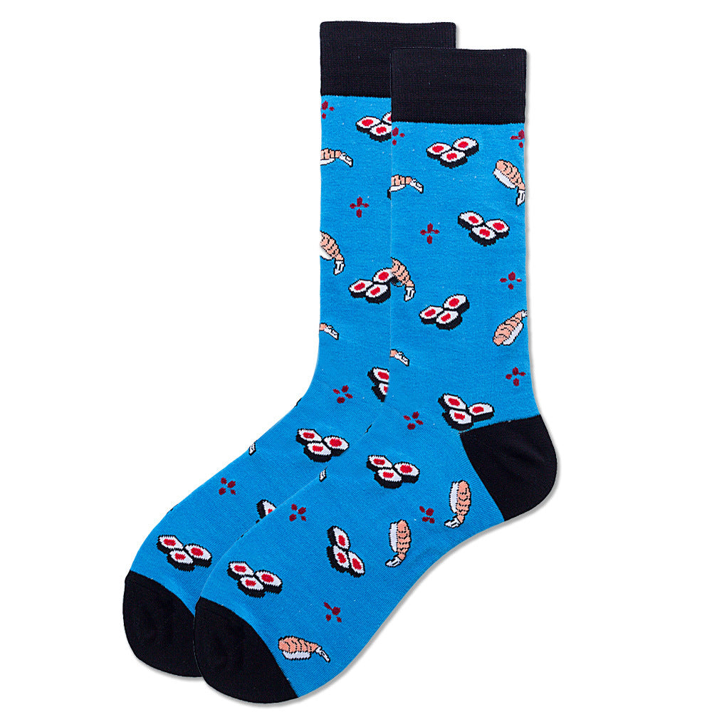 Unisex Happy Fruits and Cartoon Socks - 1 Pair - Little Eudora