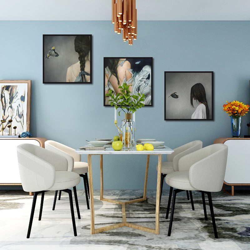 Home Decoration Feather Woman - Little Eudora