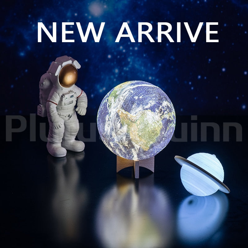 2019 New Dropshipping Space Shuttle Lamp and Moon lamps In Night Light By 3D Print For Space Lovers Rocket Lamp