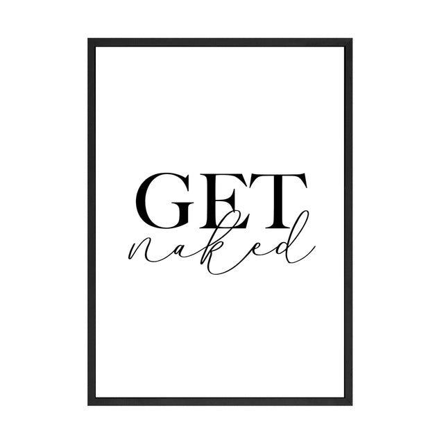 Get Naked and Relax Wall Art - Little Eudora
