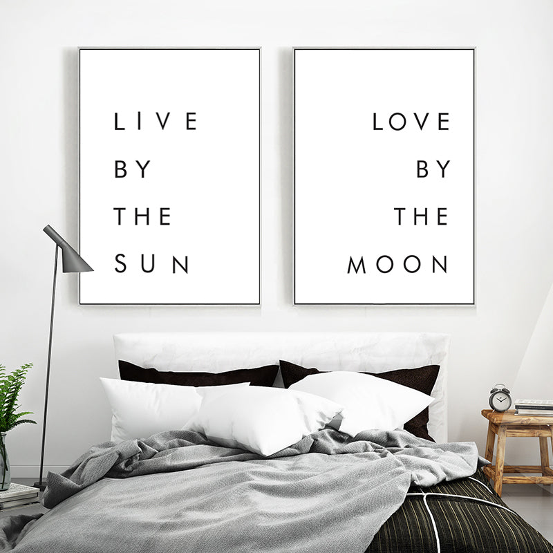 Black and White Live By The Sun Love By The Moon - Little Eudora