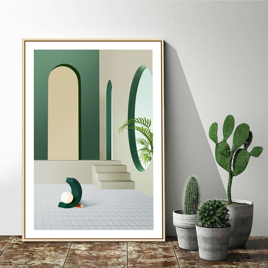 Abstract Still Life Scandinavia Geometric Wall Art - Little Eudora
