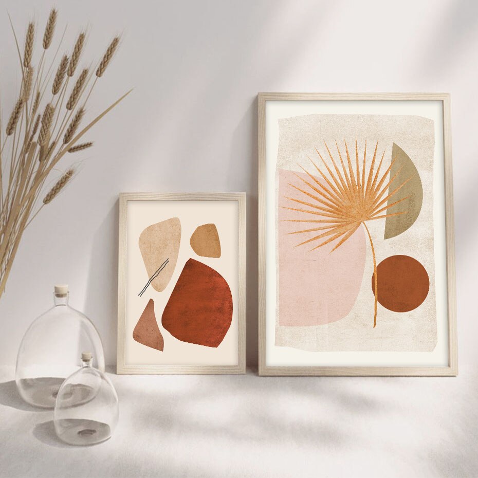 Modern Abstract Boho Style Gallery Canvas Painting Poster and Print Wall Art Pictures Posters Living Room Home Decor NO FRAME - Little Eudora