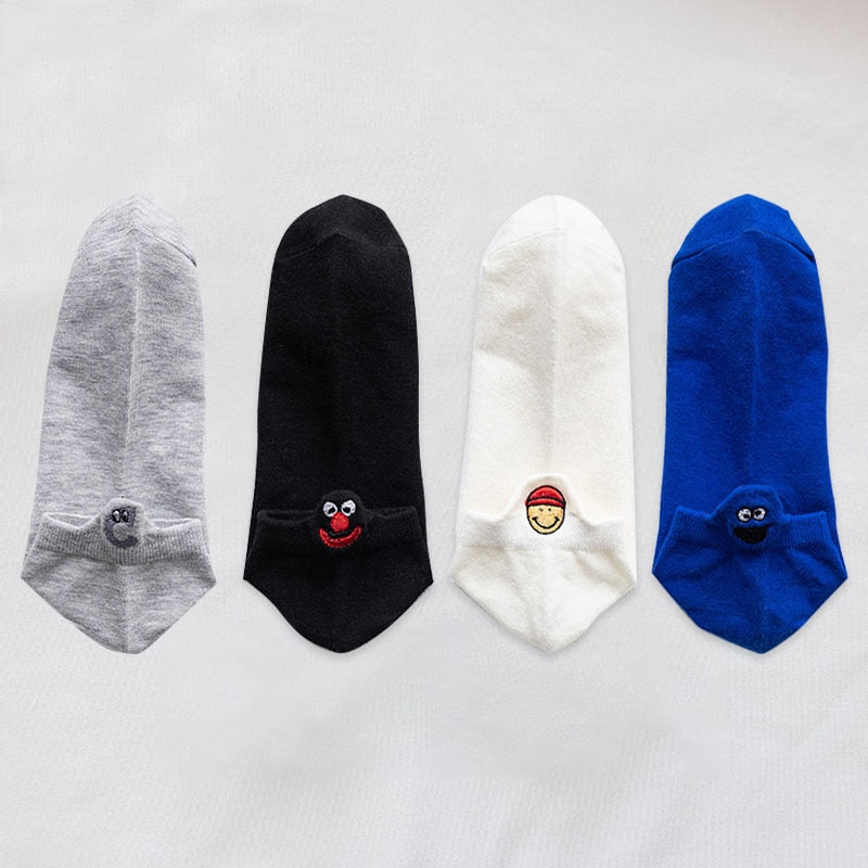 Fashion Ankle Socks - 4 Pairs - Little Eudora