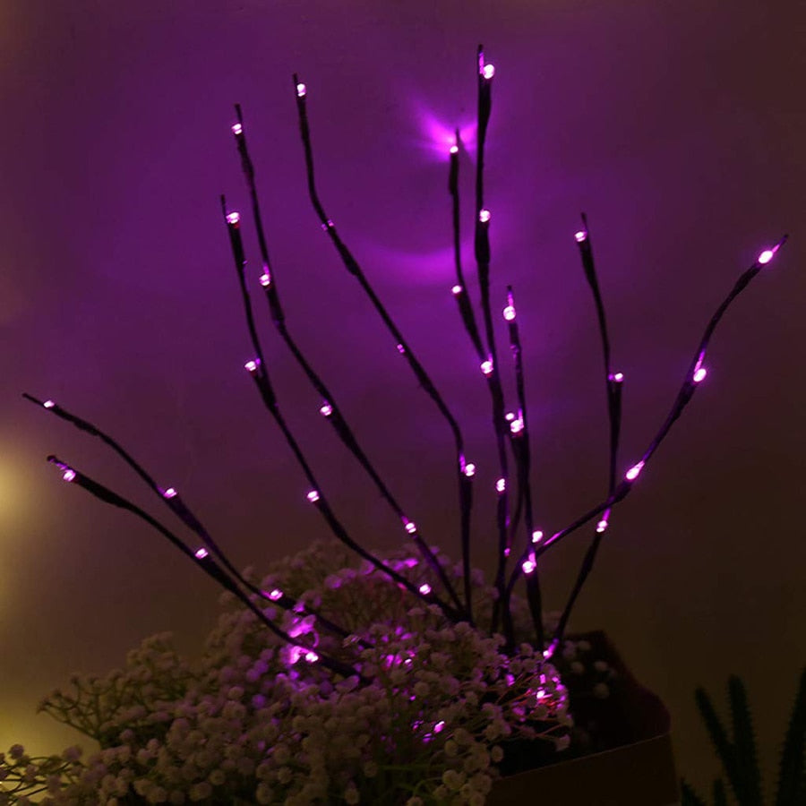 20 Bulbs LED Willow Branch Lamp Battery Powered Decorative Light Tall Vase Filler Willow Twig Lighted Branch For Home Decoration