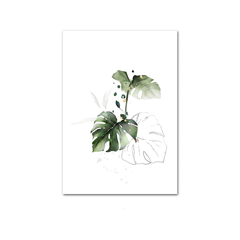 Watercolor Plant Canvas Wall Art - Little Eudora