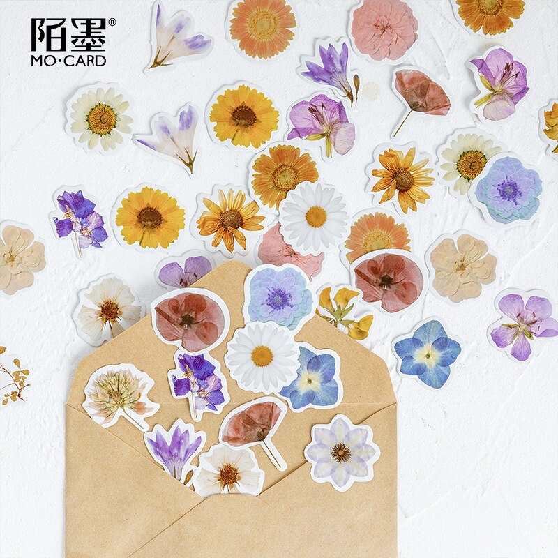 45pcs/box Flower Totem Memo Stickers Pack DIY Posted It Kawaii Planner Scrapbooking Stickers Stationery School Supplies Escolar