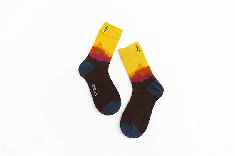 Unisex Painting Style Socks - 1 Pair - Little Eudora