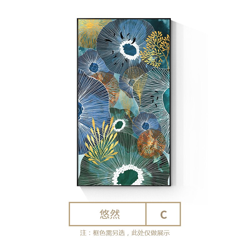 Abstract style Flowers Wall Art - Little Eudora