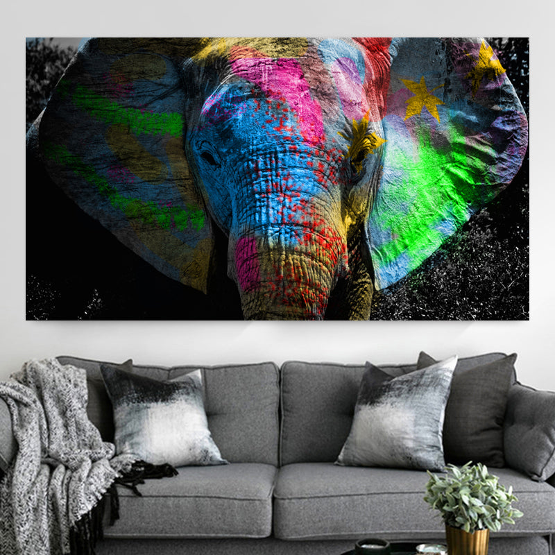 Colorful Elephant Wall Art - Little Eudora