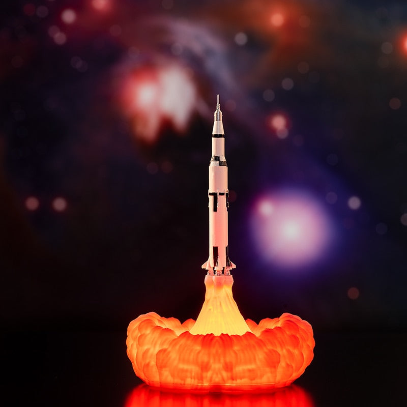 3D Print Space Shuttle Lamp Night - Little Eudora