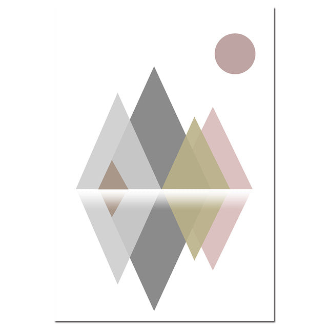 Geometric Abstract Art Wall - Little Eudora