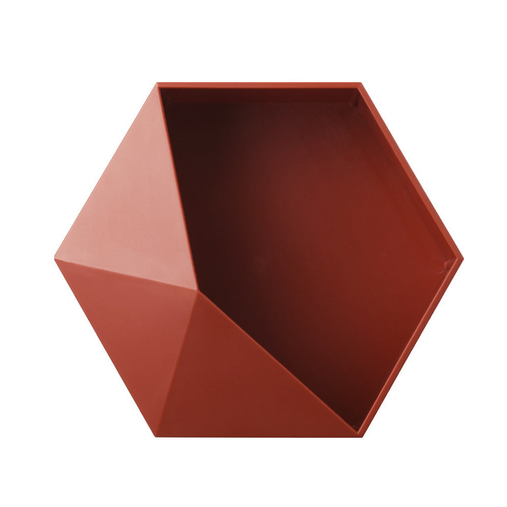Nordic Style Geometric Hexagon Floating Shelf - Little Eudora
