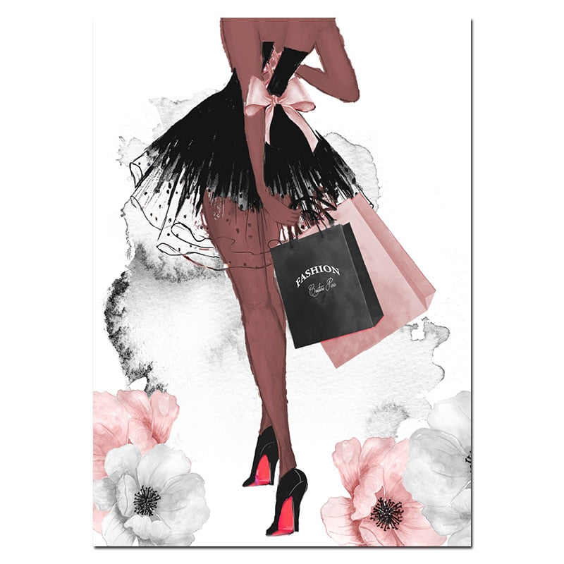 Fashion Wall Art Perfume Lips Wall Art - Little Eudora