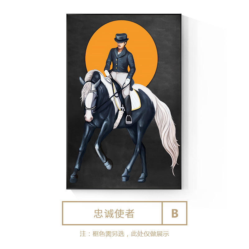 Horse riding Wall Art - Little Eudora