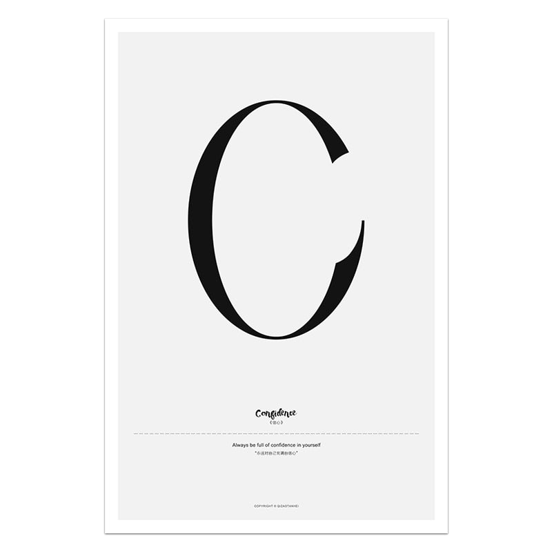 Quote Words Nordic Style CWall Art - Little Eudora