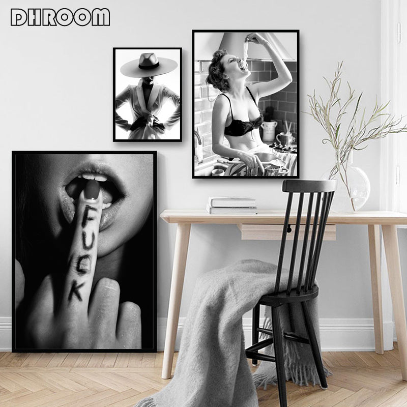 Fashion Sexy Female Wall Art - Little Eudora