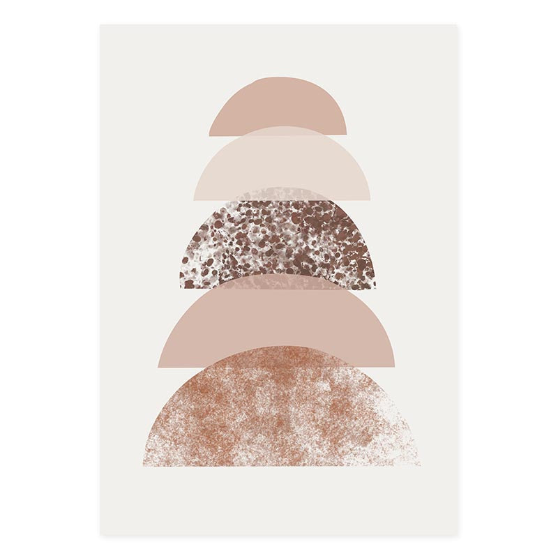 Modern Terracotta Boho Sun Moon Wall Art - Little Eudora