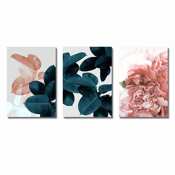 Pink Green Flower Leaf Nordic - Little Eudora