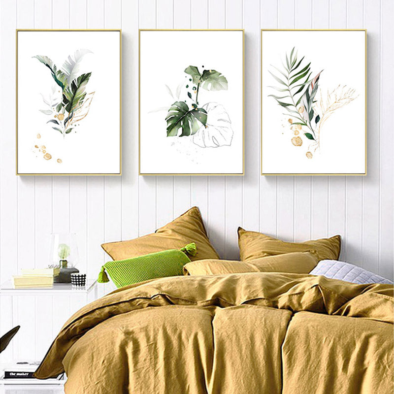 Watercolor Plant Canvas Wall Art - Little Eudora