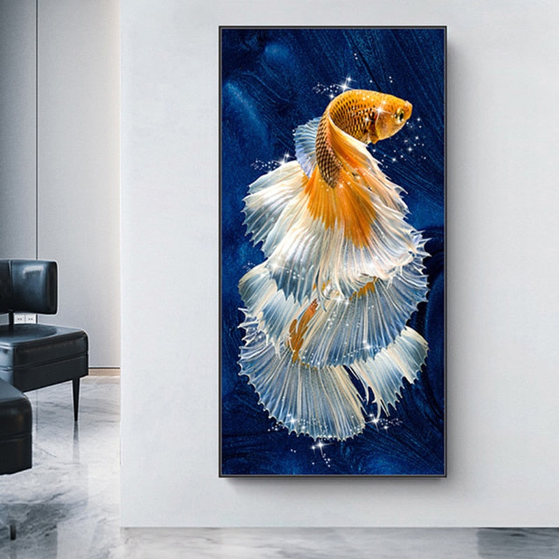 Koi Fish Feng Shui Wall Art