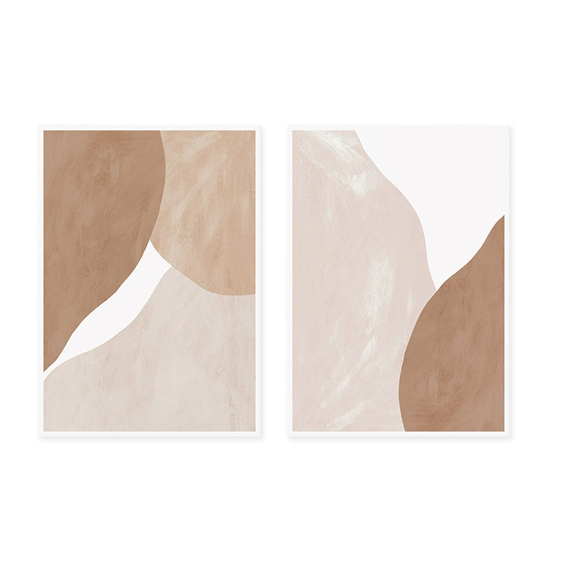 Modern Beige Brown Abstract Geometric - Little Eudora