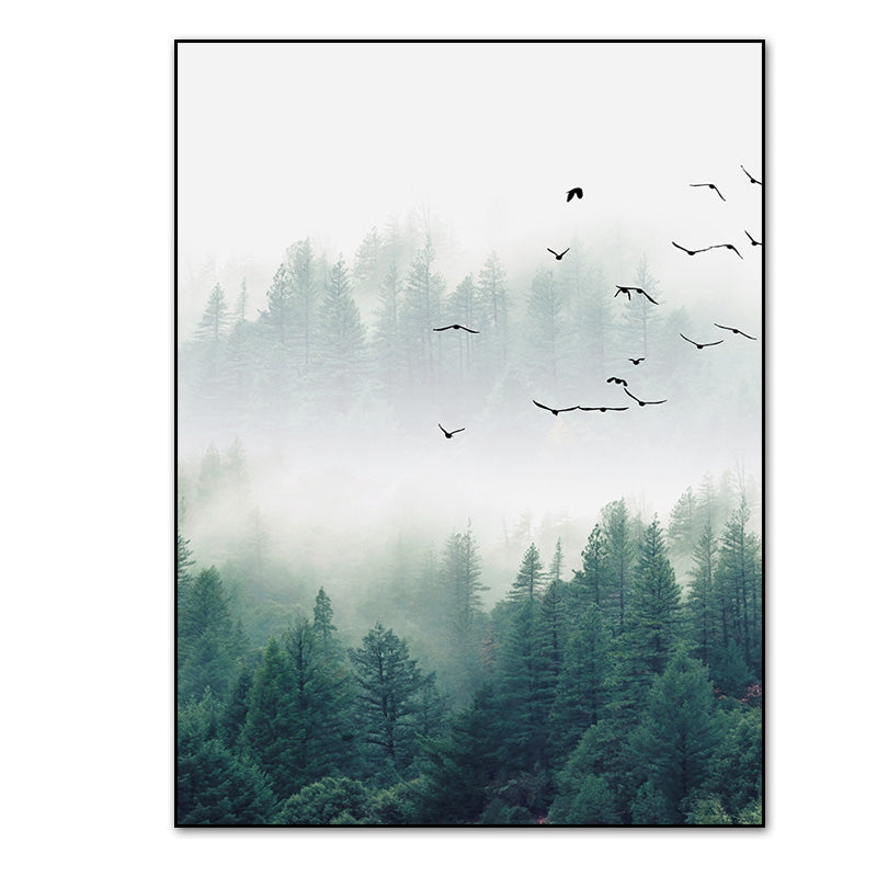 Fog Forest Birds Landscape - Little Eudora