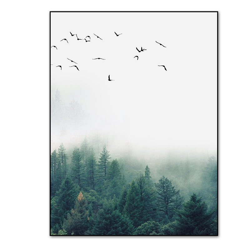 Fog Forest Birds Landscape - Little Eudora
