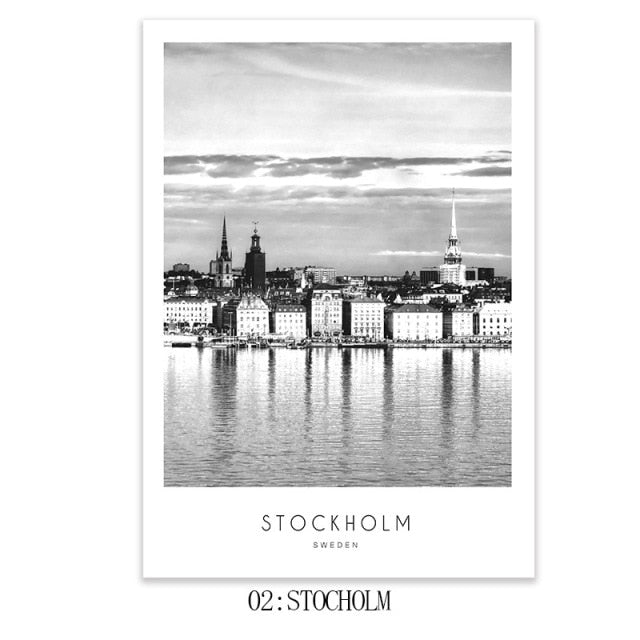 Modern New York London Paris City Wall art