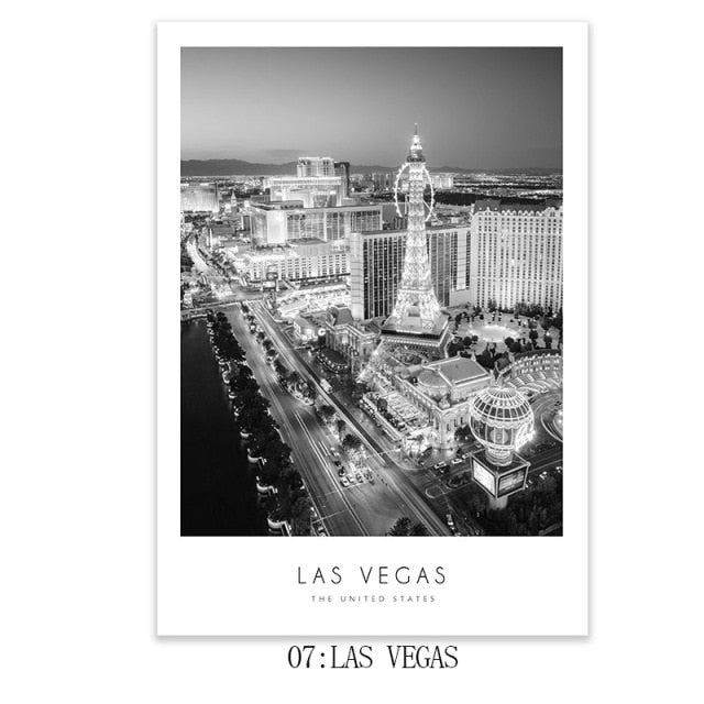 Modern New York London Paris City Wall art