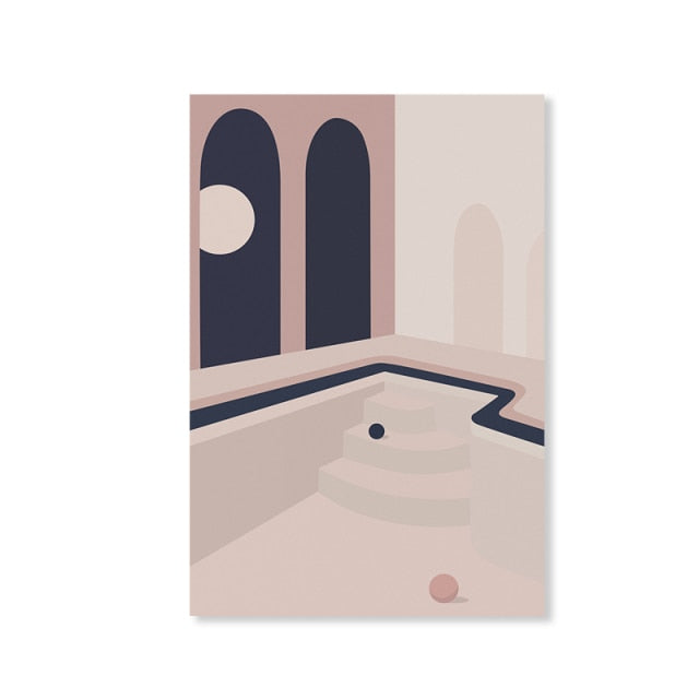 Abstract Geometric Scandinavia Wall Art