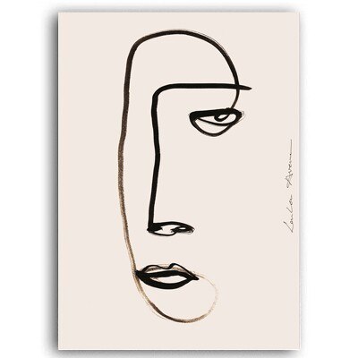 Abstract Scandinavia Figure Wall Art